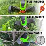 Cordless Electric Weed Wacker with 2 Batteries