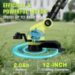 KITLUCK 20V Cordless Grass Trimmer and Edger