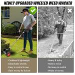 21V Cordless Electric Weed Trimmer and Edger