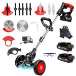 DROCOCASAD Cordless Electric Lawn Mower and Edger