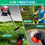 DROCOCASAD Cordless Electric Lawn Mower and Edger