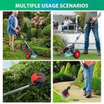 DROCOCASAD Cordless Electric Lawn Mower and Edger