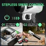 Yogin 600000RPM Handheld Leaf Blower with Batteries