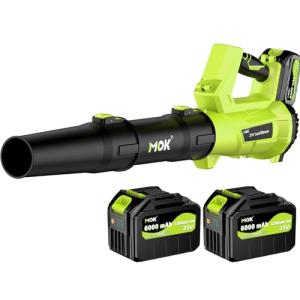 MOK Cordless Leaf Blower with Batteries and Charger