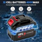 Lightweight Cordless Electric Leaf Blower with Batteries