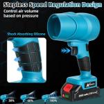 Cordless Leaf Blower with 2 Batteries and Toolbox