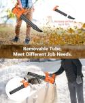 Cordless Leaf Blower with Dual Battery and Charger