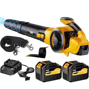 MOK Cordless Leaf Blower with 2 Batteries
