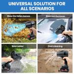 Lightweight Cordless Electric Leaf Blower with Batteries