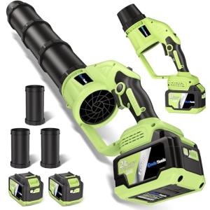 Cordless Leaf Blower with 2 Batteries