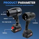 Lightweight Cordless Electric Leaf Blower with Batteries