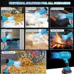 Cordless Leaf Blower with 2 Batteries and Toolbox