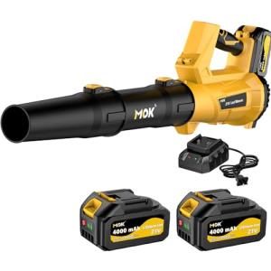 MOK Cordless Leaf Blower with Dual Batteries