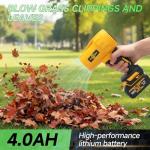 RhovixSter Cordless Electric Leaf Blower with Batteries