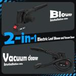 Dunalnuz Cordless Leaf Blower with Batteries and Charger