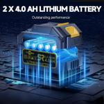 RhovixSter Cordless Electric Leaf Blower with Batteries