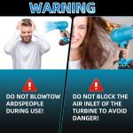 Cordless Leaf Blower with 2 Batteries and Toolbox