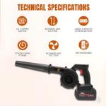 Homefy 48V Cordless Electric Leaf Blower