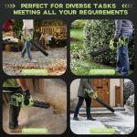 Cordless Leaf Blower with 2 Batteries
