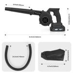 Dunalnuz Cordless Leaf Blower with Batteries and Charger
