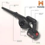 Homefy 48V Cordless Electric Leaf Blower