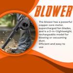 Homefy 48V Cordless Electric Leaf Blower