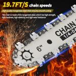 Cordless Mini Electric Chainsaw with Battery Display