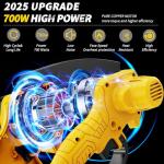 Cordless Mini Electric Chainsaw with Battery Display