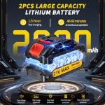 Cordless Mini Electric Chainsaw with Battery Display