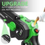 Cordless Mini Chainsaw with Batteries and Chains