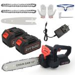 12-Inch Cordless Chainsaw with 2 Batteries