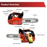 Petrol Chainsaw 25cc 12" Bar & 2 Chains