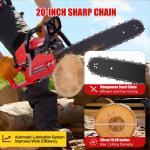 Powerful 52cc Petrol Chainsaw with 20" Bar