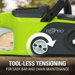 Greenworks 16" Cordless Chainsaw with Battery & Charger