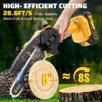 SINPY Cordless Mini Chainsaw with 2 Batteries