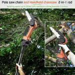 Cordless 2-in-1 Pole Saw and Chainsaw Combo