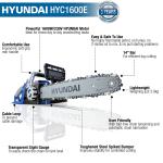 Hyundai 14" Electric Chainsaw 1600W Anti-Kickback