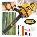 58cc Heavy Duty Petrol Chainsaw with 20" Bar