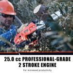 V-MODEST 2511 12" Petrol Chainsaw for Climbing