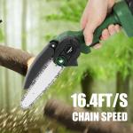 Mini Cordless Electric Chainsaw with 2 Batteries