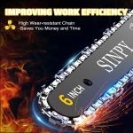SINPY Cordless Mini Chainsaw with 2 Batteries