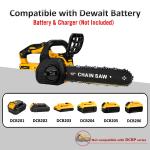 12'' Cordless Chainsaw for Dewalt 18V Battery