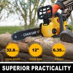 12'' Cordless Chainsaw for Dewalt 18V Battery