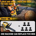 12'' Cordless Chainsaw for Dewalt 18V Battery