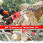 16-Inch Cordless Electric Chainsaw with Batteries