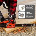 BU-KO 65cc Petrol Chainsaw with 2 Chains