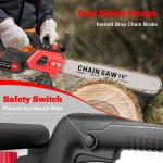 16-Inch Cordless Electric Chainsaw with Batteries