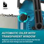 21V 10" Electric Cordless Chainsaw with Batteries