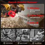 16-Inch Cordless Electric Chainsaw with Batteries