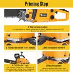 58cc 20" Easy-Start Petrol Chainsaw Top Handle